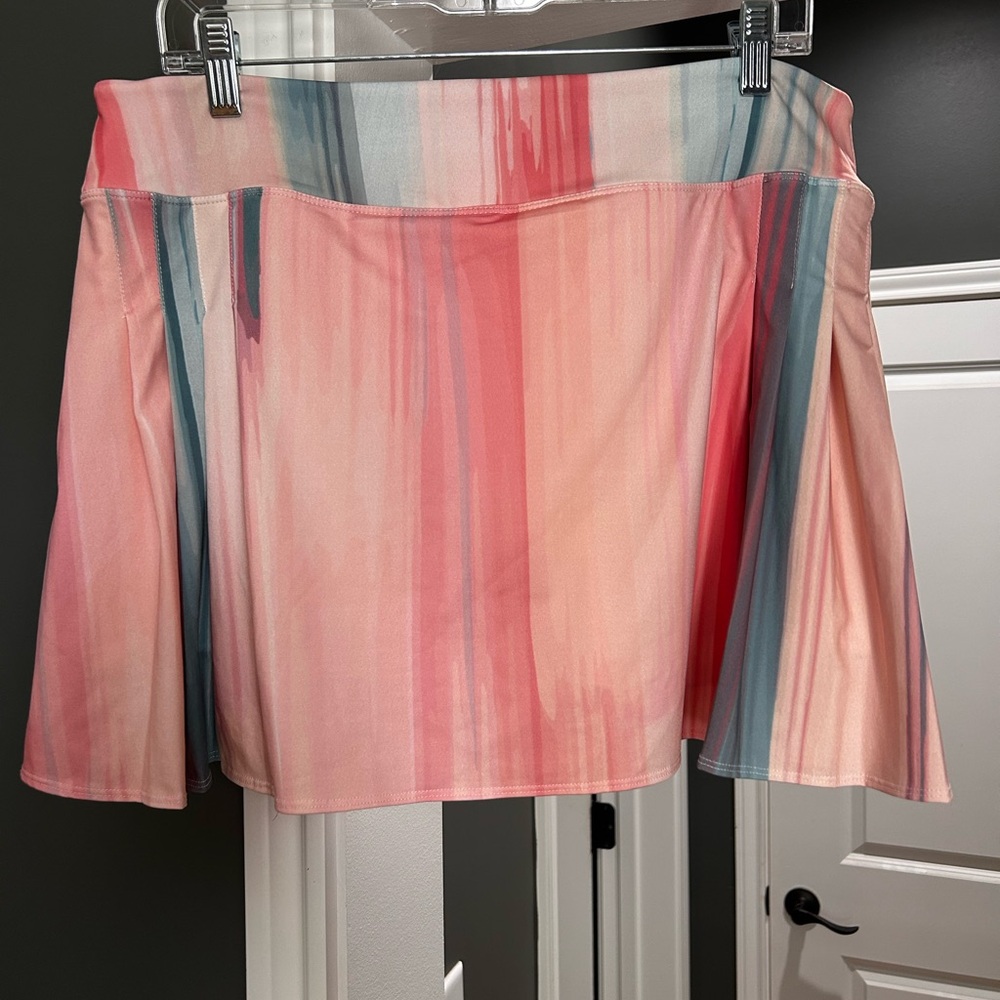 Vibrant Striped Mini Skort